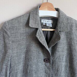 Vintage Women's Lined 100% Linen Blazer